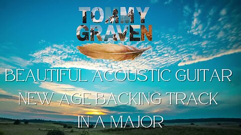 Beautiful Acoustic Guitar New Age Backing Track in A Major (licensing available)