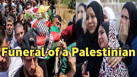 Funeral of a Palestinian: 17-year-old youth martyred by Israeli forces in the procession
