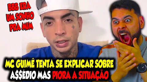 MC GUIMÊ TENTA SE EXPLICAR SOBRE ASSÉDIO, MAS PIORA A SITUAÇÃO