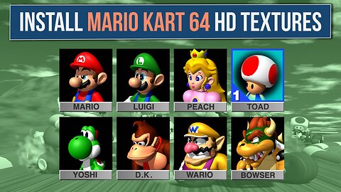 How to Download and Install Mario Kart 64 HD Textures in RetroArch (Muper64Plus-Next)