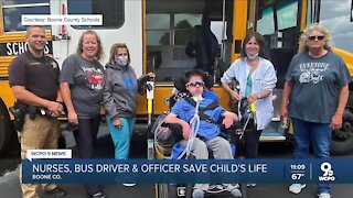 Boone County school nurses, bus driver, officer save student having a medical emergency