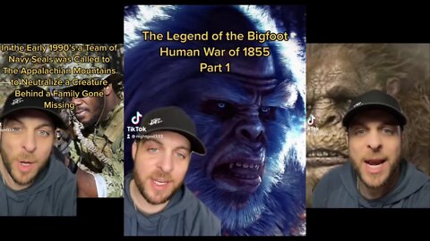 Human Bigfoot War orf 1855 and Navy Seals vs Bigfoot in Appalachian Mts. #storytime #foryou