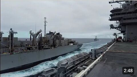 Refueling-at-sea Exercise with Aircraft Carrier USS George H.W. Bush (CVN 77)