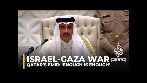 Qatar's emir_ International community ‘acting as if Palestinian children are worthless’