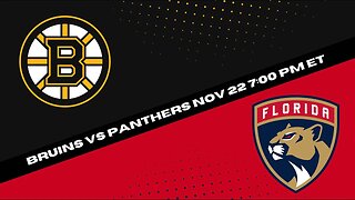 Boston Bruins vs Florida Panthers | NHL Picks and Predictions for 11/22