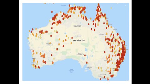 AUSTRALIA FROM EXTREME TO EXTREME -WILDFIRES TO FLOODING- LIKE IS HAPPENING MANY PLACES