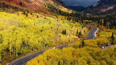 Amazing Drone Footage Aloft in Utah Little Cottonwood Canyon 4K 2022