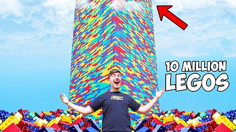 I Built The World's Largest Lego Tower #mr.beast #mr.Beastgaming #mr.Beastvideo