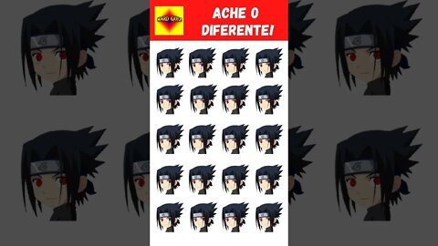 Ache o Emoji Diferente do Sasuke Uchiha - Anime Challenge