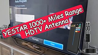 YESTAR 2024 Upgraded 1000+ Miles Range TV Antenna Free Channels, HDTV Digital Antenna Review