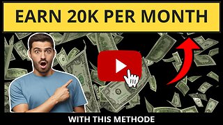 This Method Will Change Your Life! Earn Up To 20K Per Month With This Method!