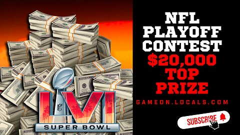 I'm in 1st place to win $20,000 for an NFL Playoff contest