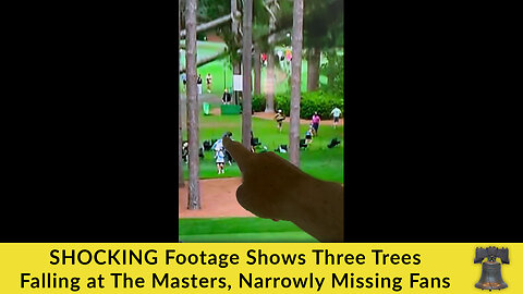 SHOCKING Footage Shows Three Trees Falling at The Masters, Narrowly Missing Fans