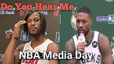 NBA Media Day 23 | Jimmy Butler Goes Emo | Dame Lilliard & Giannis Share Thoughts | DOMIN-AYTON?!