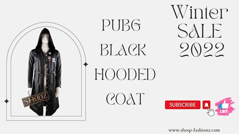 PUBG PLAYERUNKNOWN’S BATTLEGROUNDS || BLACK HOODED COAT ||Shoqz Fashionz