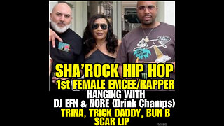 Sha’Rock hanging out with Nore, Dj EFN, Trina,Bun B, Scar Lip & Trick Daddy