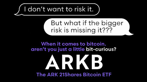 Cathie Wood, CEO of Ark Invest, unveils their 1st 'Bitcoin Spot ETF' commercial 🪙📺