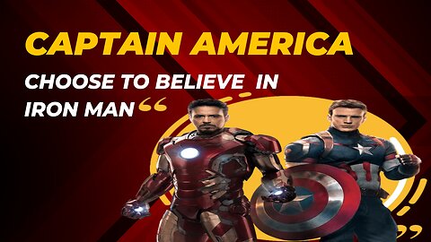 Captain America's Faith in Iron Man #marvel #captainAmerica #ironman