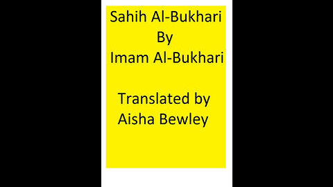 Sahih Al-Bukhari: 37