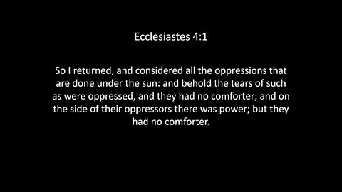 Ecclesiastes Chapter 4