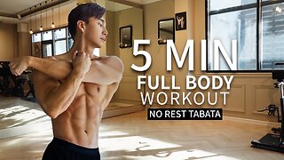 NO GYM FULL BODY WORKOUT (feat. 5 min Tabata)