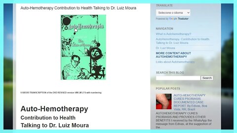 Autohemotherapy by Doctor Luiz Moura