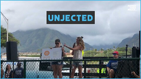 Shelby Thomson from Unjected Speaks at Mandate Free Maui Rally