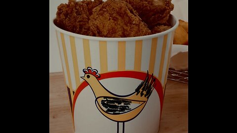 Undercooked bucket of chicken