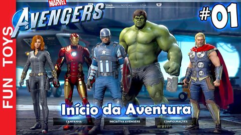 Marvel's Avengers #01 - Início da nossa Aventura - Jogando com TODOS os Heróis! 💥 DUBLADO PT-BR