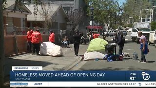 Homeless moved ahead of opening day
