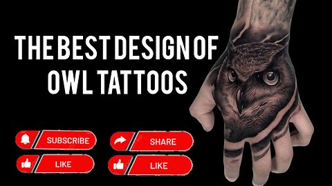 The best owl tattoo design