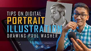 Quick Tips on Digital Portraits in Procreate | Drawing Paul Washer