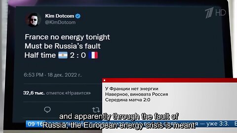 1TV Russian News release at 09:00, December 19th, 2022 (English Subtitles)