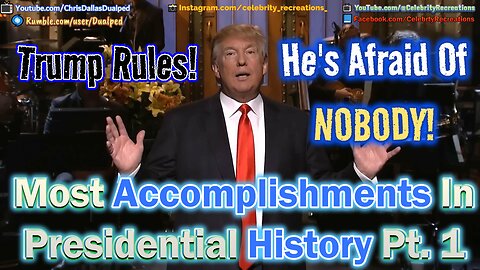Trump's HUGE Accomplishments In 4 Years! Pt 1 - No Other President In History Even Comes Close!