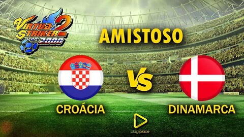 Virtua Striker 2 - Dreamcast / Amistoso Croácia vs Dinamarca