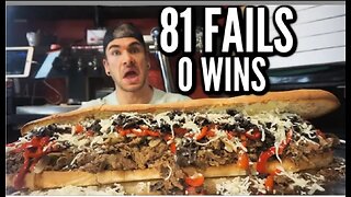 UNDEFEATED 9LB STEAK SANDWICH CHALLENGE the biggest steak sandwich man vs food