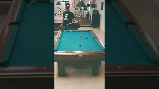 #shorts 🎱🤞pure luck. #billiards #fail #pool #bloopers #poolnoob