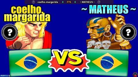 Street Fighter II': Hyper Fighting (coelho.margarida Vs. ~ MATHEUS ~) [Brazil Vs. Brazil]