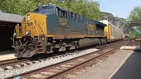 CSX M217 AutoRack Train From Harpers Ferry, West Virginia May 11, 2023