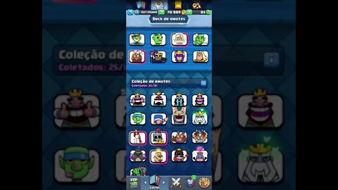 TODOS OS EMOTES DOS CAMPEÕES #clashroyale #tiktok #short