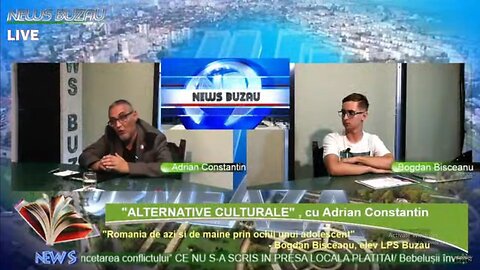 LIVE - TV NEWS BUZAU - "ALTERNATIVE CULTURALE", cu Adrian Constantin. "Romania de azi si de maine ..