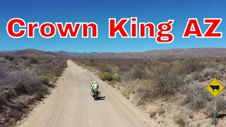 Crown King AZ High in Bradshaw Mts dirt road drone