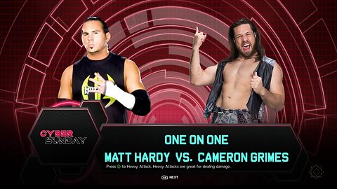 WWE 2k24 Matt Hardy vs Cameron Grimes