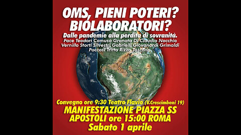 Gilberto Trombetta - intervento alla Manifestazione del 1aprile 2023, Roma