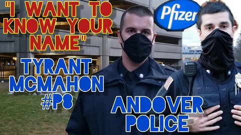 "You're On Private (Pfizer) Property". T¥rant "Lying" Lamagna. Shutdown. ID Refusal. Andover Police.
