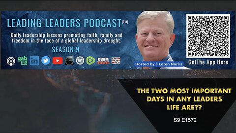 THE TWO MOST IMPORTANT DAYS IN ANY LEADERS LIFE ARE