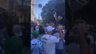 Torcidas de Palmeiras e Galo xingando o Flamengo