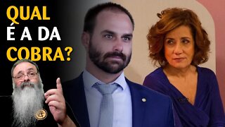 Míriam Leitão e Eduardo Bolsonaro se desentendem sobre quem é ditador e quem é democrata