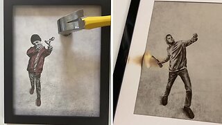 Talented artist shows his creative frame experiments