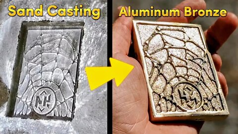 Sand Casting Aluminum Bronze at Home - Aluminum Bronze Custom Ingot - Cast Master Elite GG5000